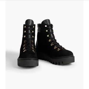 Stuart Weitzman Chalet Lug Suede Combat Boot (Platform)